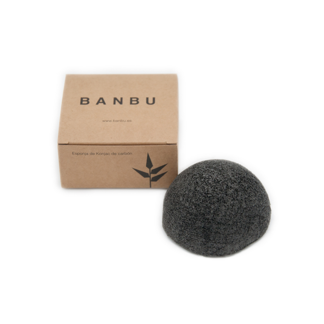 Esponja Konjac de Carvão Banbu